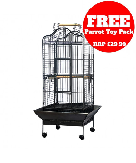 Parrot-Supplies Oakland Open Top Parrot Cage Black Parrot-Supplies Oakland Open Top Parrot Cage Black